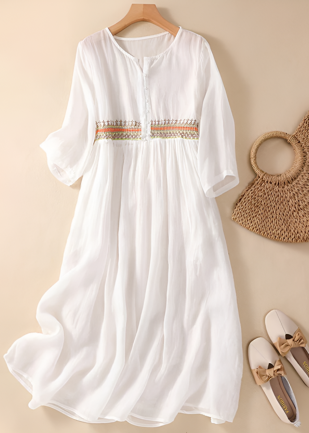 Women’s Dress | Three-Quarter Sleeve Maxi