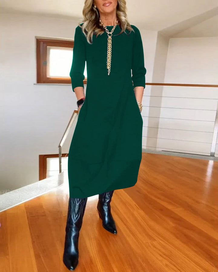 Women's Dress | Midi Round Neck