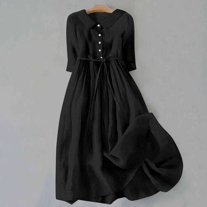 Women's Casual Dress | Midi Full Button Placket