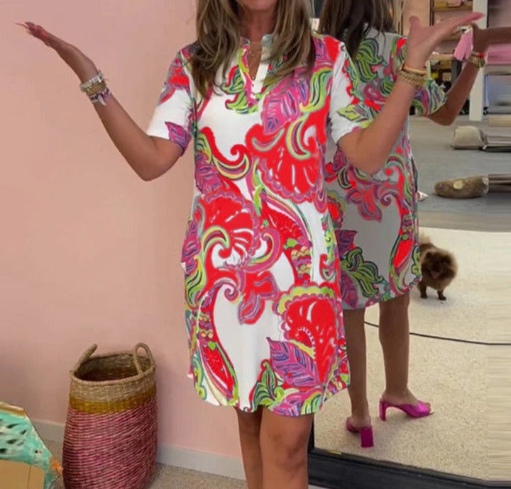 Lena Retro Shift Dress