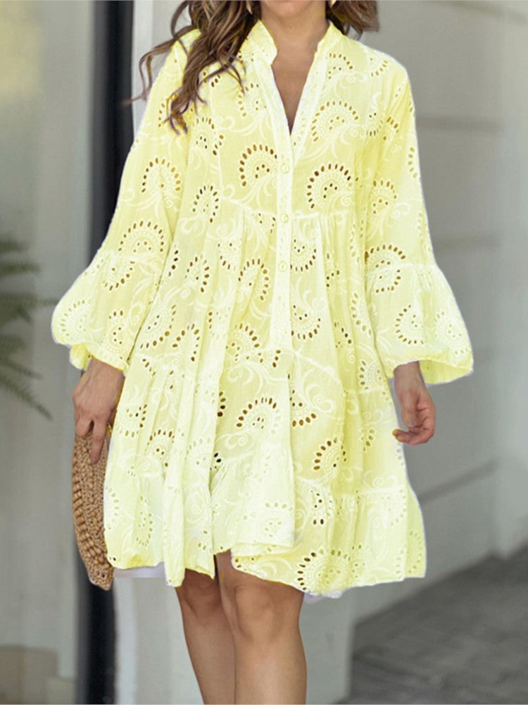 Women’s Dress | Tiered Mini with Embroidery