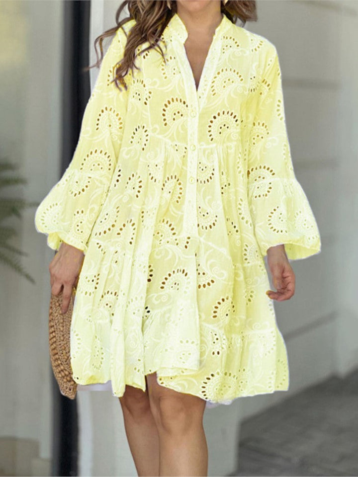 Women’s Dress | Tiered Mini with Embroidery