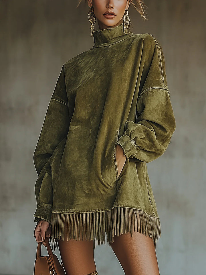 Women's Dress | Fringe Hem Mini