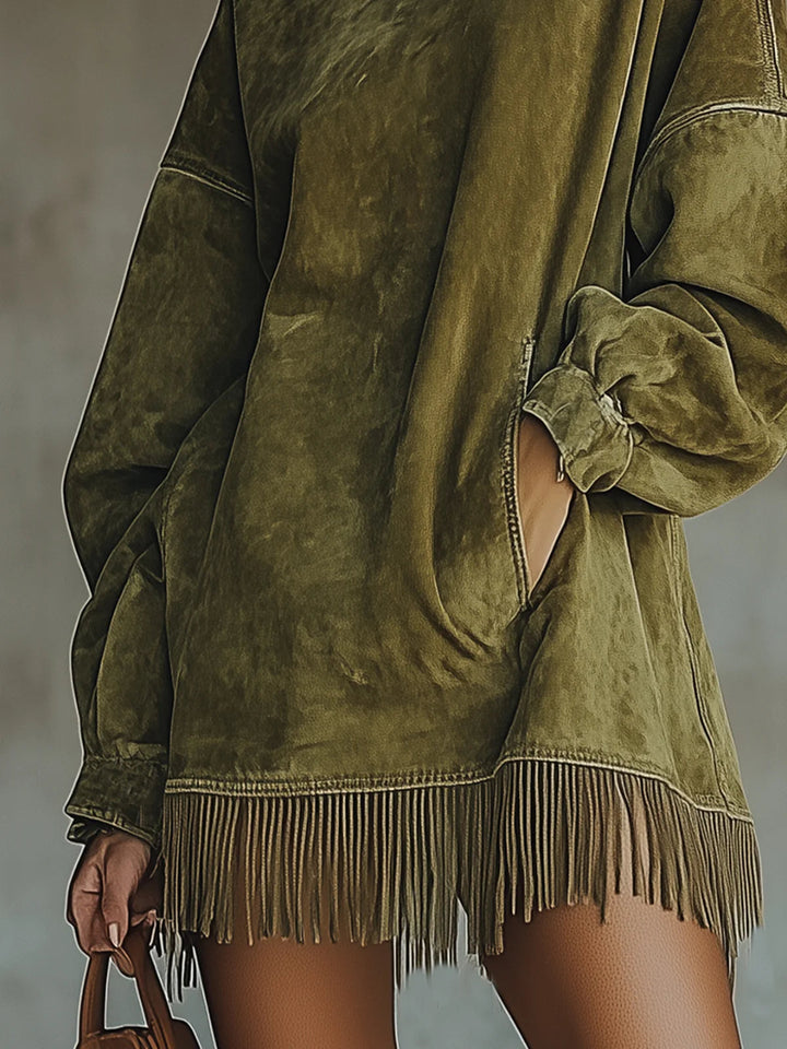 Women's Dress | Fringe Hem Mini