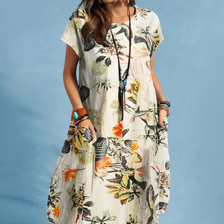 Women's Dress | Loose Silhouette Floral Print