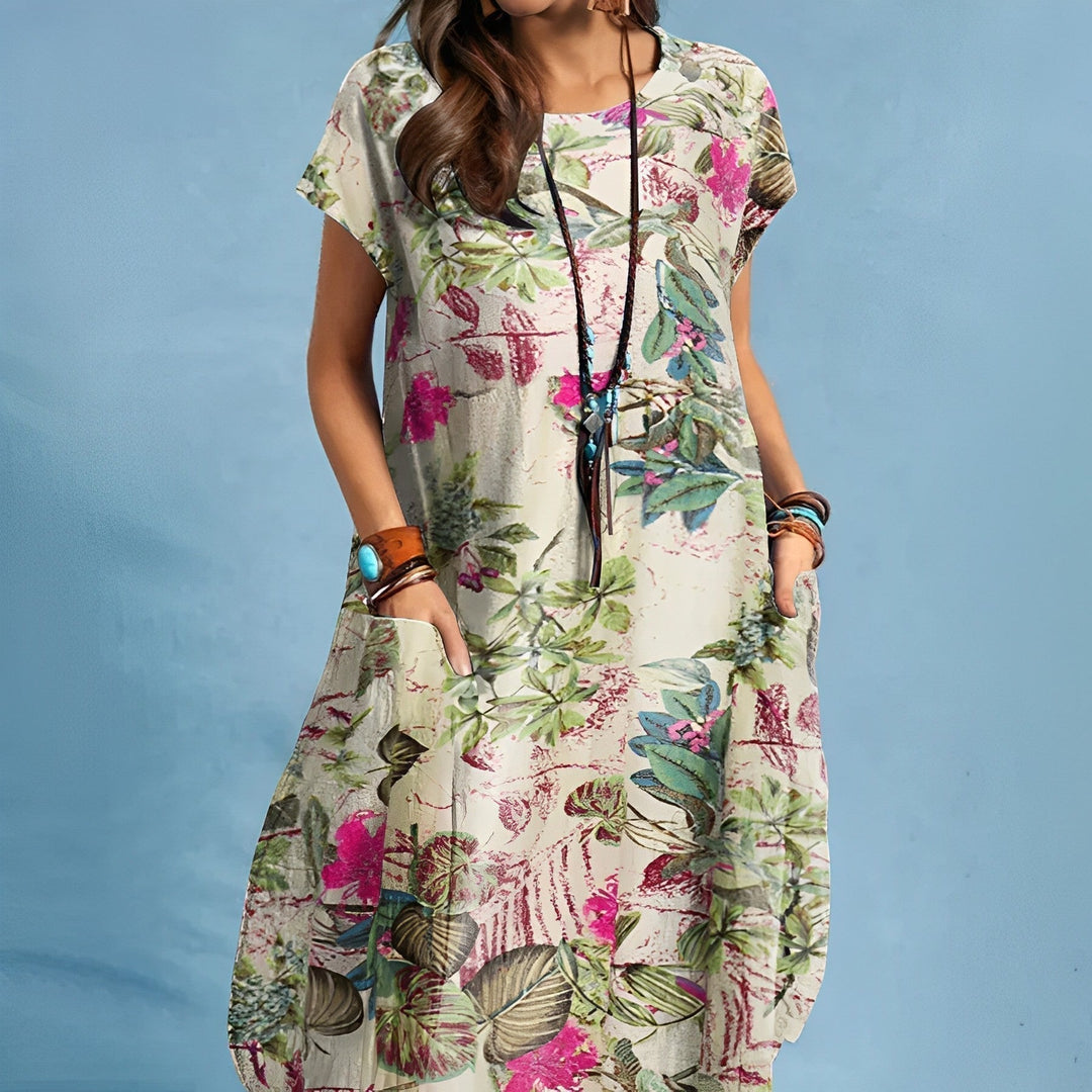 Women's Dress | Loose Silhouette Floral Print