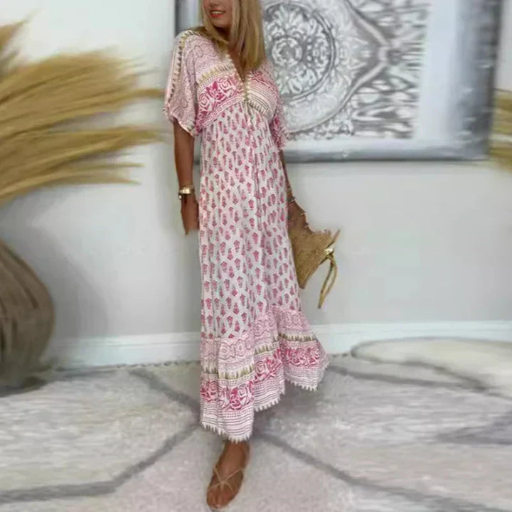 Women's Dress | Boho Loose Silhouette Maxi