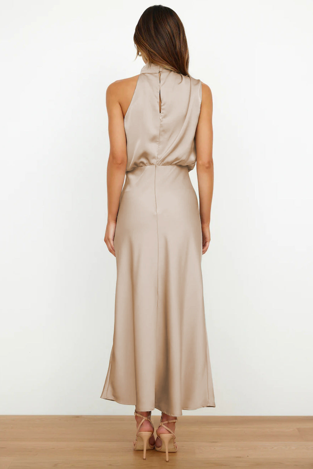Women's Evening Dress | Halter Neckline Maxi