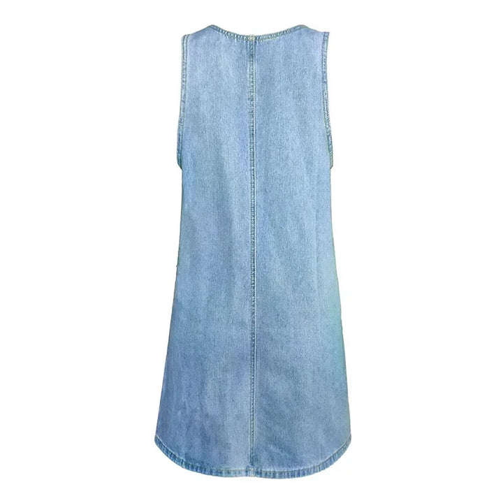 Women's Summer Dress | Round Neckline Oversized Pockets