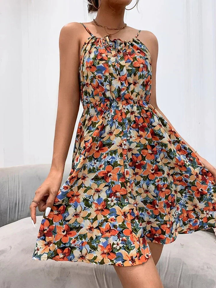 Women's Summer Dress | Thin Shoulder Straps