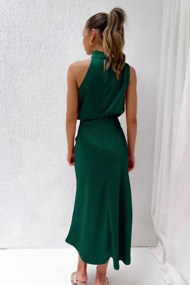Women's Evening Dress | Halter Neckline Maxi