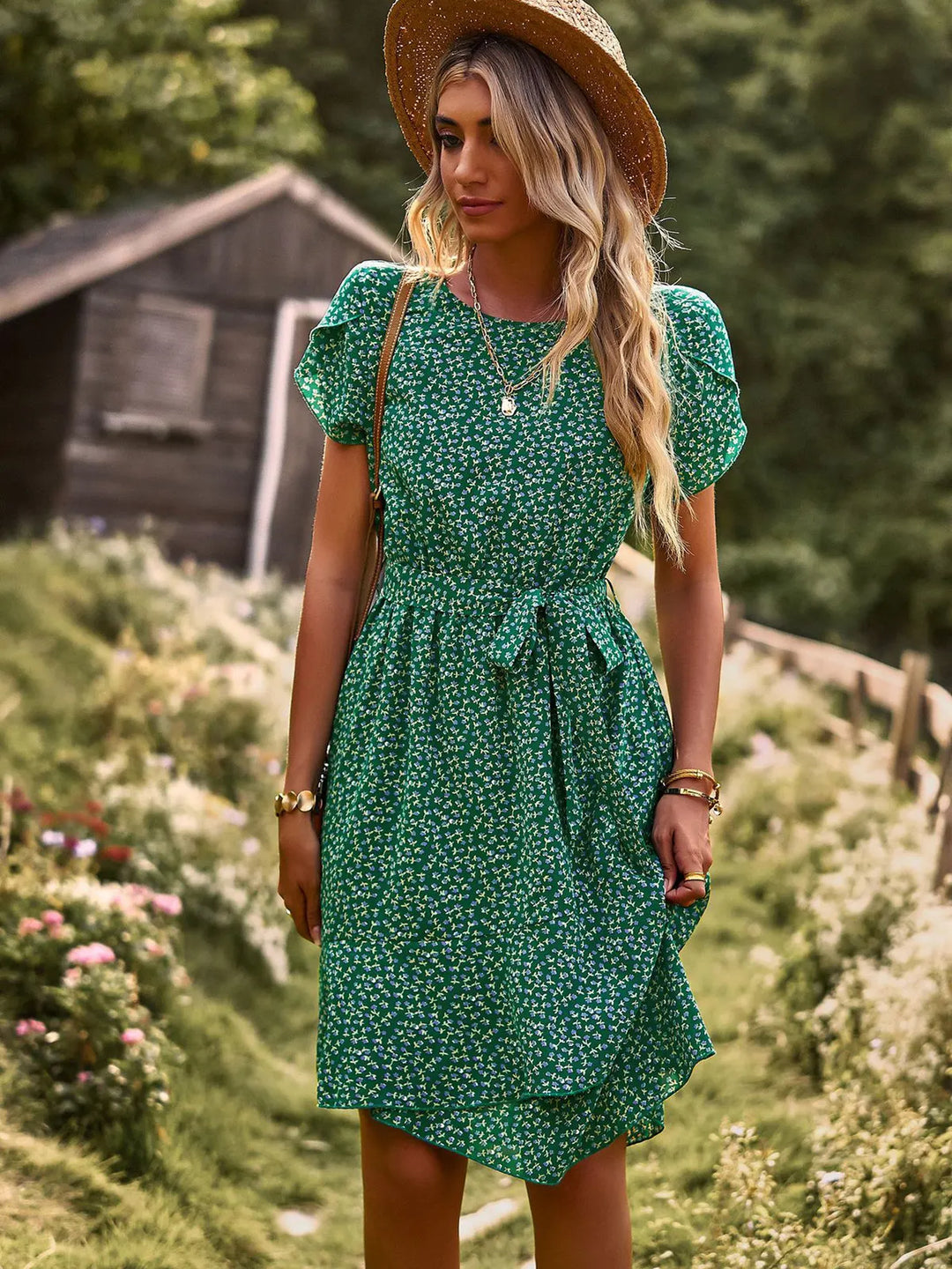 Women’s Summer Dress | Layered Skirt Finish