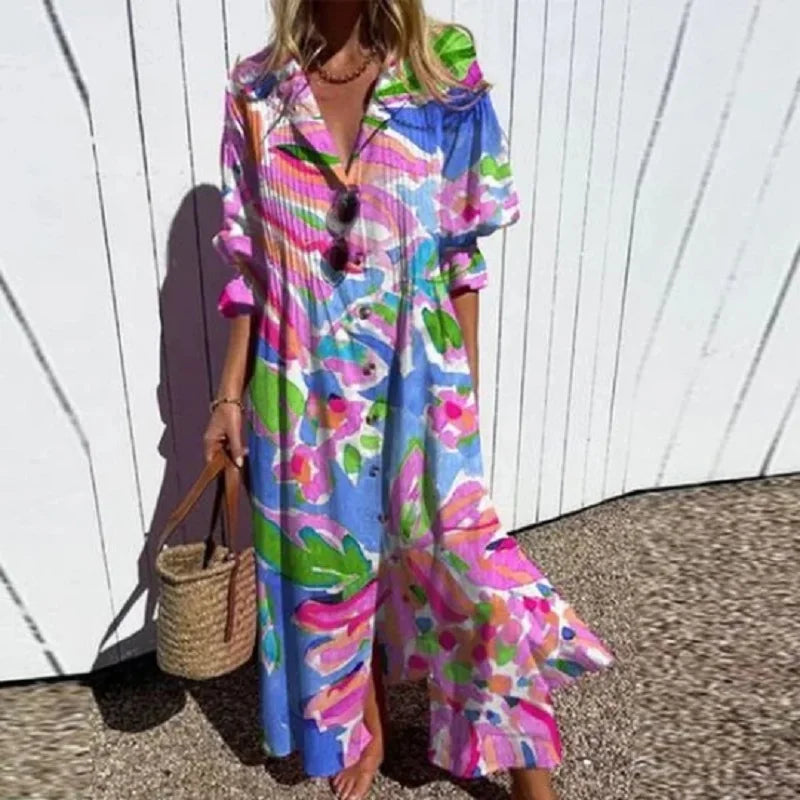 Women's Dress | Long Sleeve Floral Style