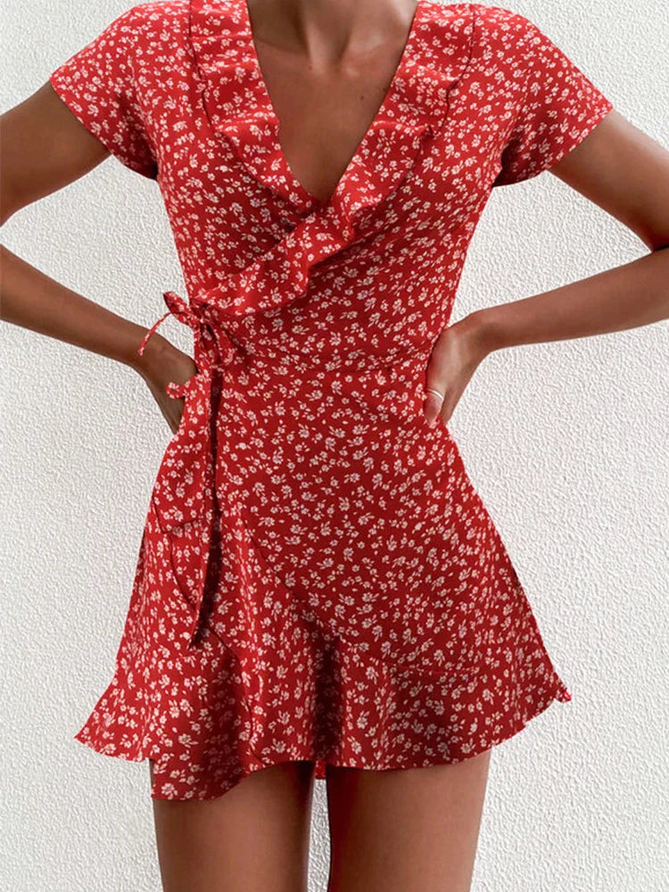 Chloe - Floral Wrap Dress