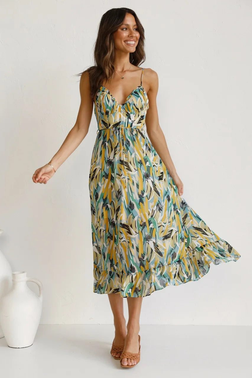 Women's Dress | Spaghetti Straps Midi