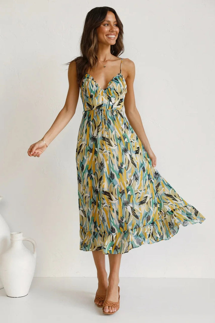 Women's Dress | Spaghetti Straps Midi