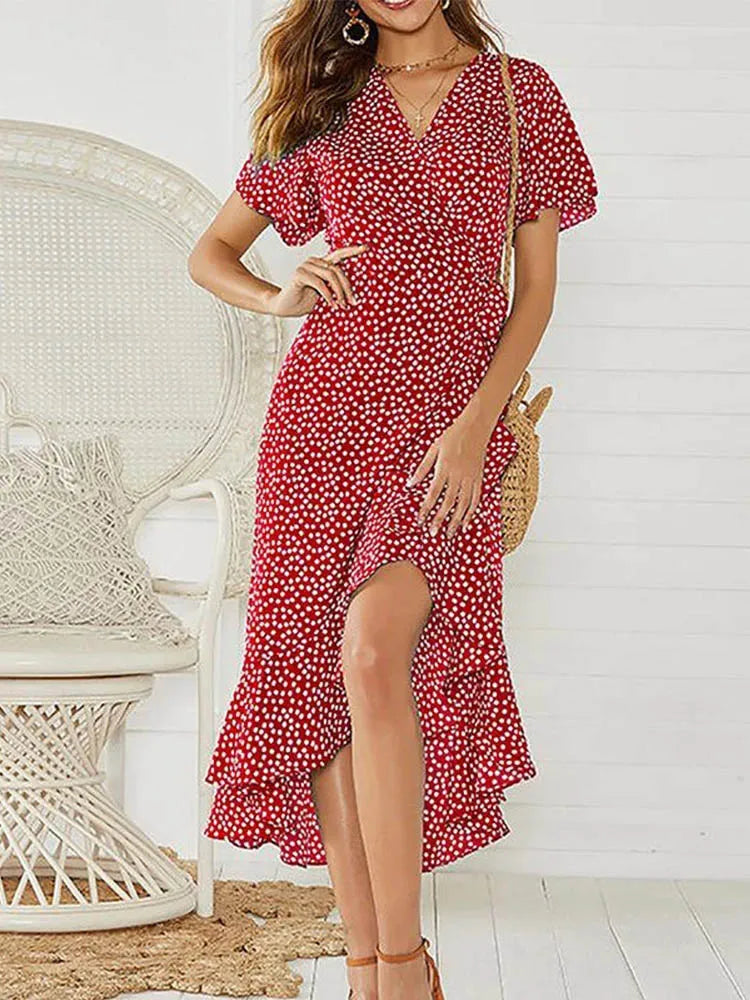 Women’s Summer Dress | Ruffle Hem Finish