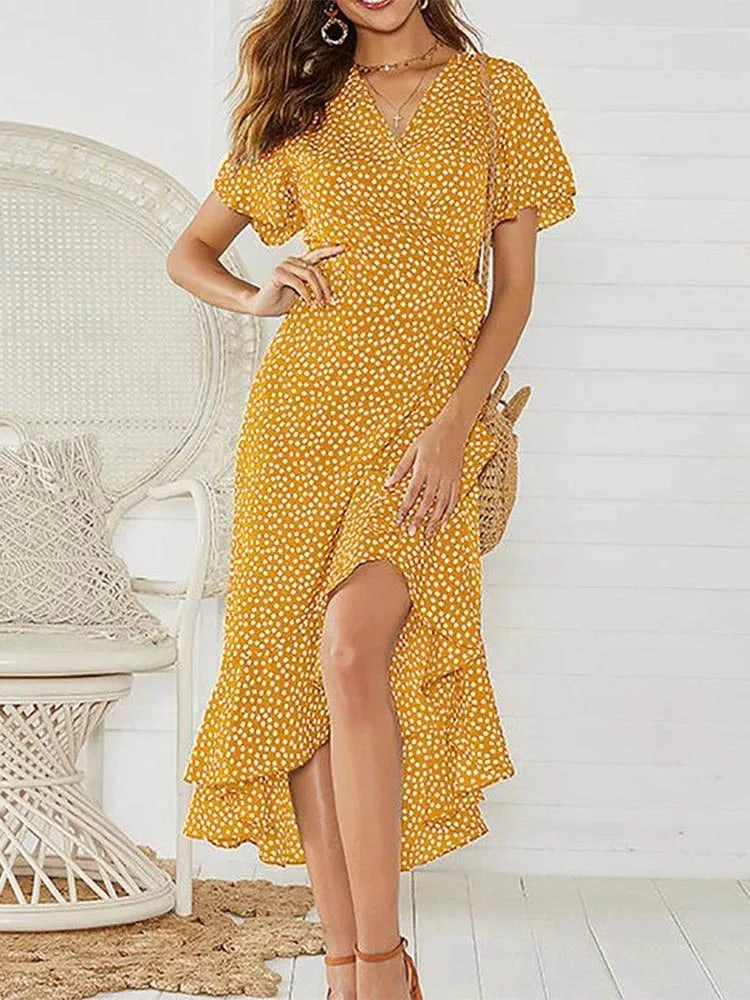 Women’s Summer Dress | Ruffle Hem Finish