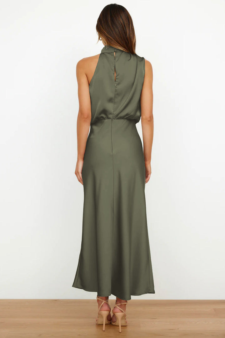 Women's Evening Dress | Halter Neckline Maxi