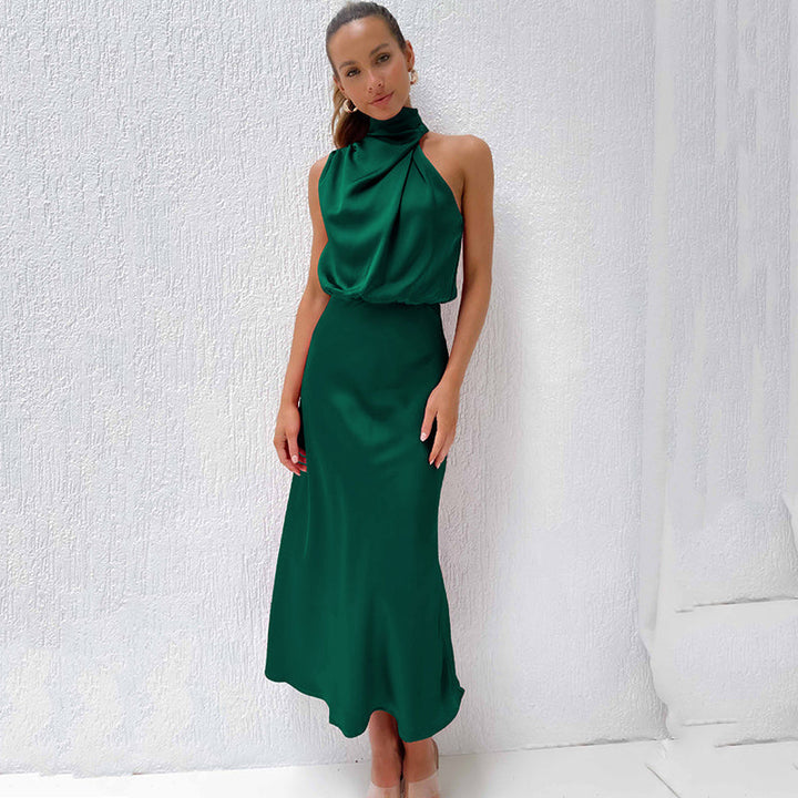 Women's Evening Dress | Halter Neckline Maxi