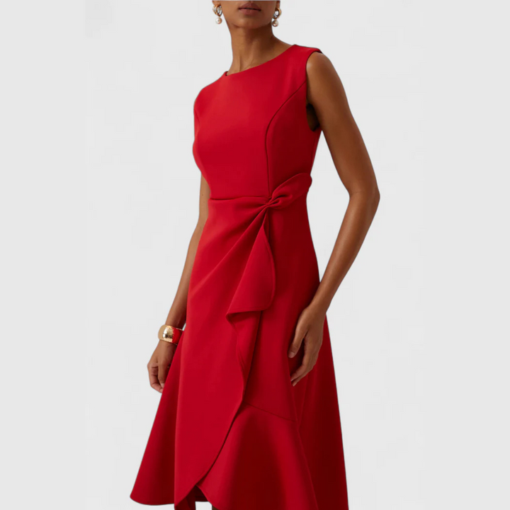 Women's Dress | Sleeveless Ruffle Hem