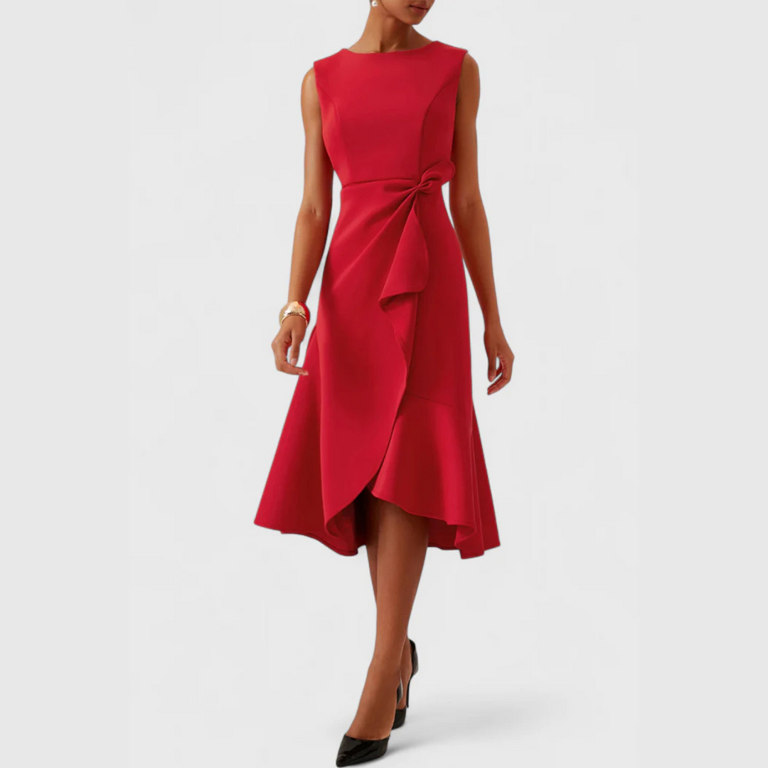 Women's Dress | Sleeveless Ruffle Hem