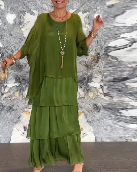 Women's Dress | Skirt Tiered Maxi-length