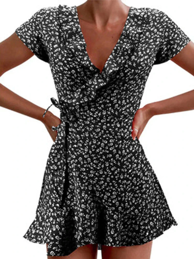 Chloe - Floral Wrap Dress