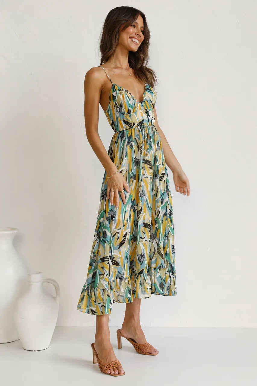 Women's Dress | Spaghetti Straps Midi