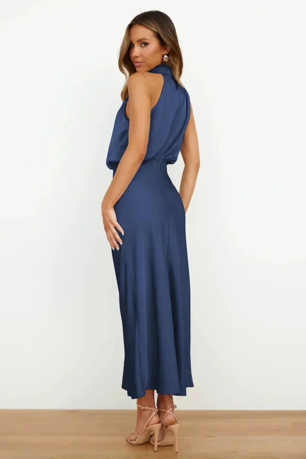 Women's Evening Dress | Halter Neckline Maxi
