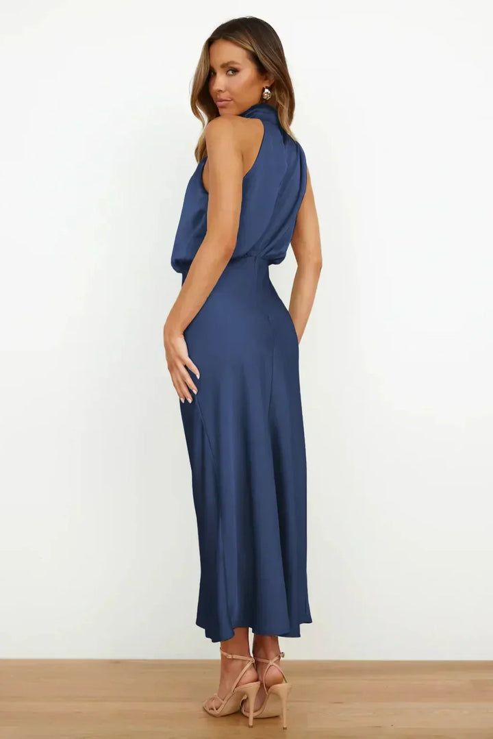 Women's Evening Dress | Halter Neckline Maxi