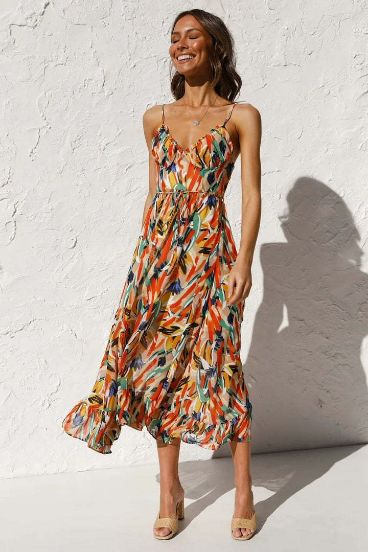 Women's Dress | Spaghetti Straps Midi