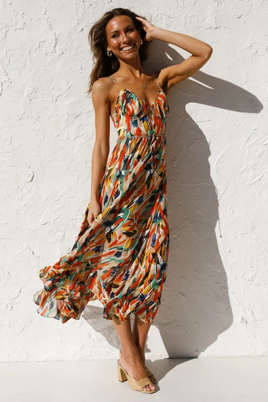 Women's Dress | Spaghetti Straps Midi