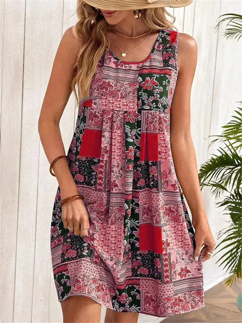 Gail - Sleeveless A-Line Dress