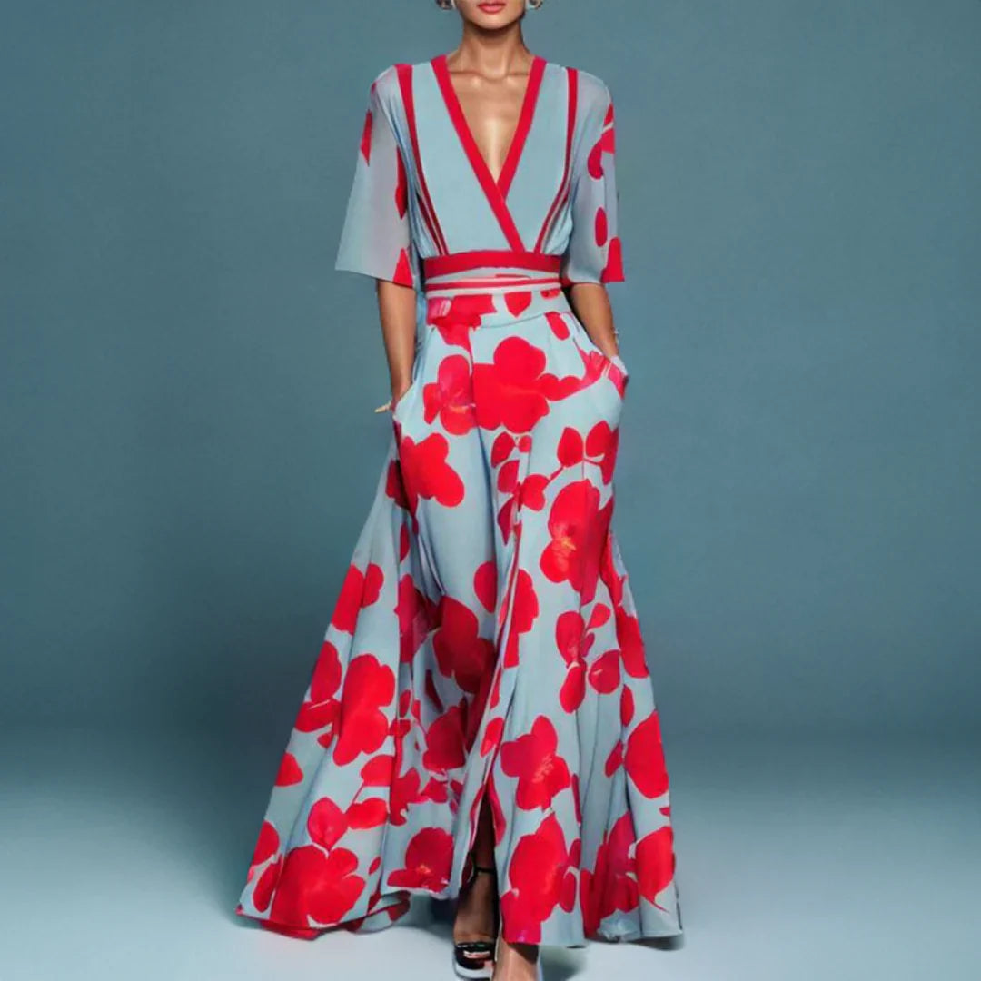 Women’s Dress | Floral Wrap-Style Maxi