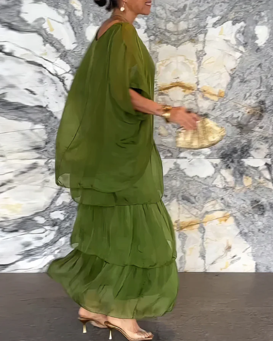 Women's Dress | Skirt Tiered Maxi-length