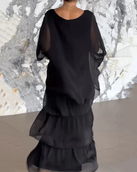 Women's Dress | Skirt Tiered Maxi-length