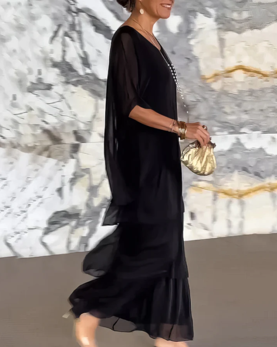 Women's Dress | Skirt Tiered Maxi-length