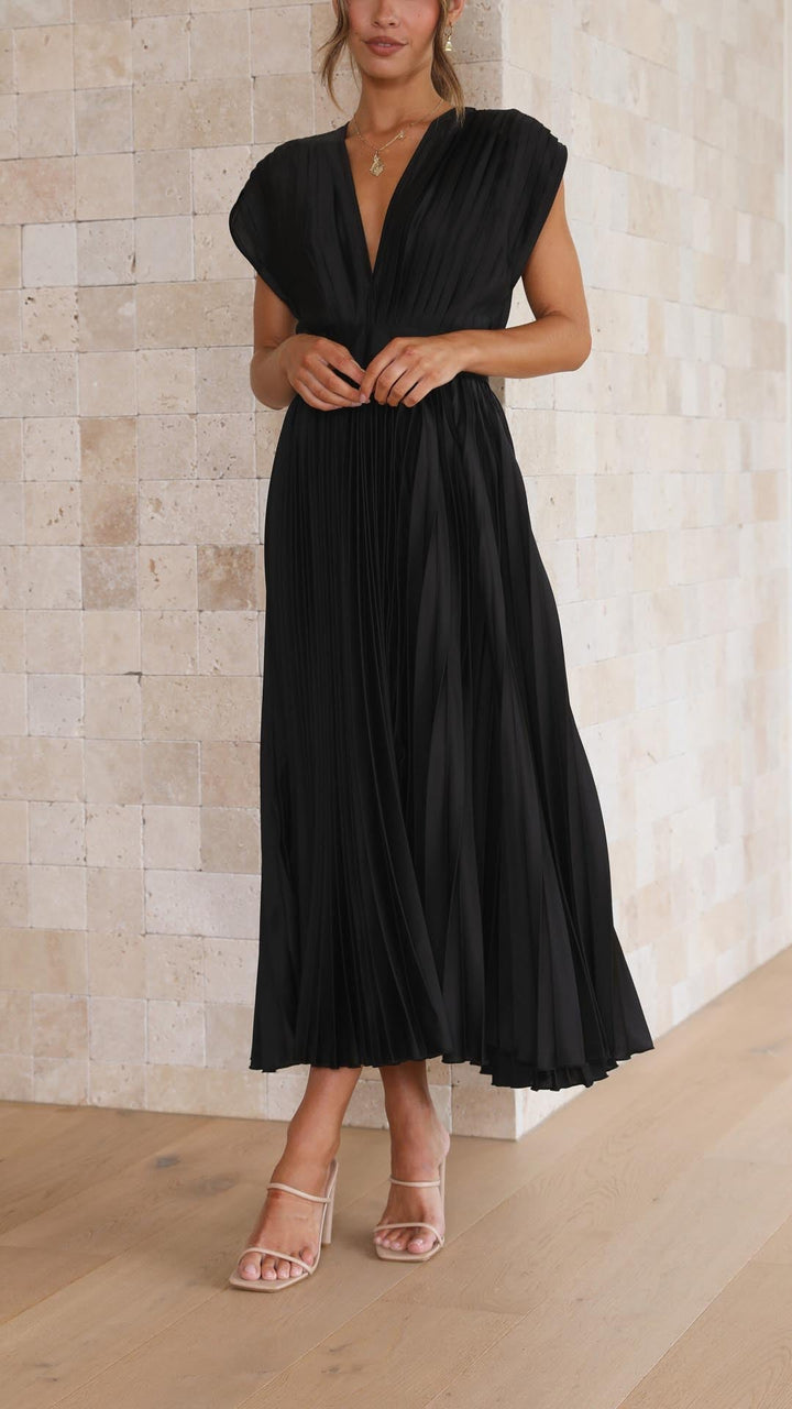 Women's Dress | Pleated Texture Maxi