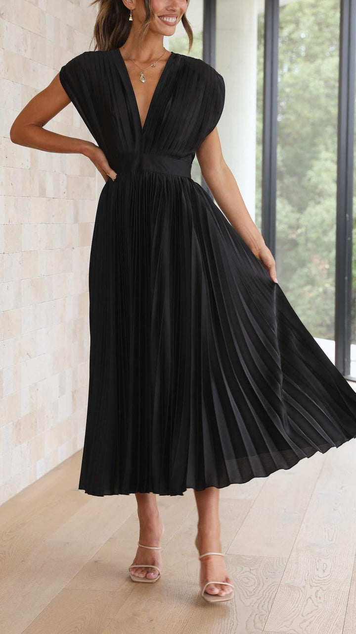 Women's Dress | Pleated Texture Maxi