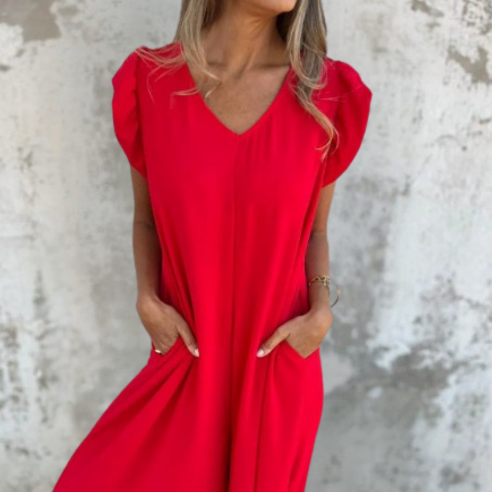 Lea Flowy Leopard Dress