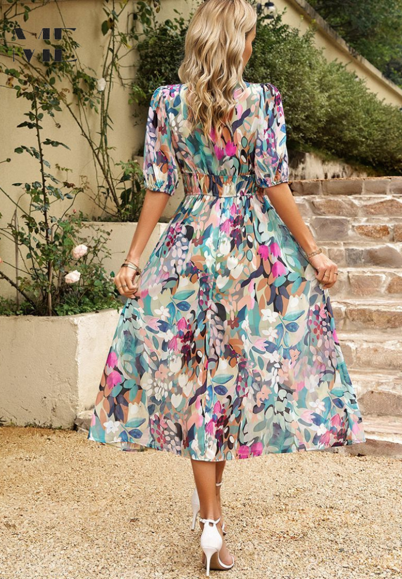 Women's Dress | Printed Floral Midi
