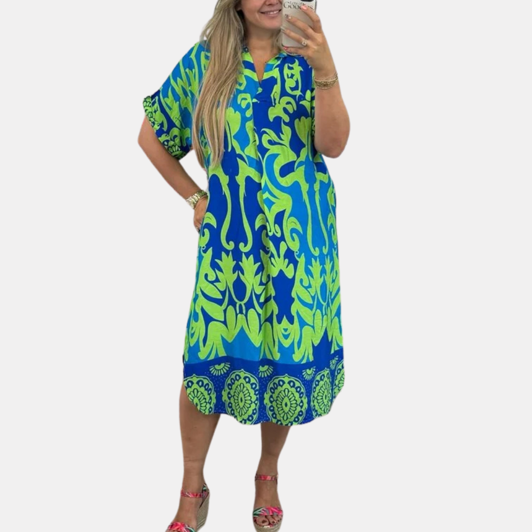Elena Elegant Floral Dress
