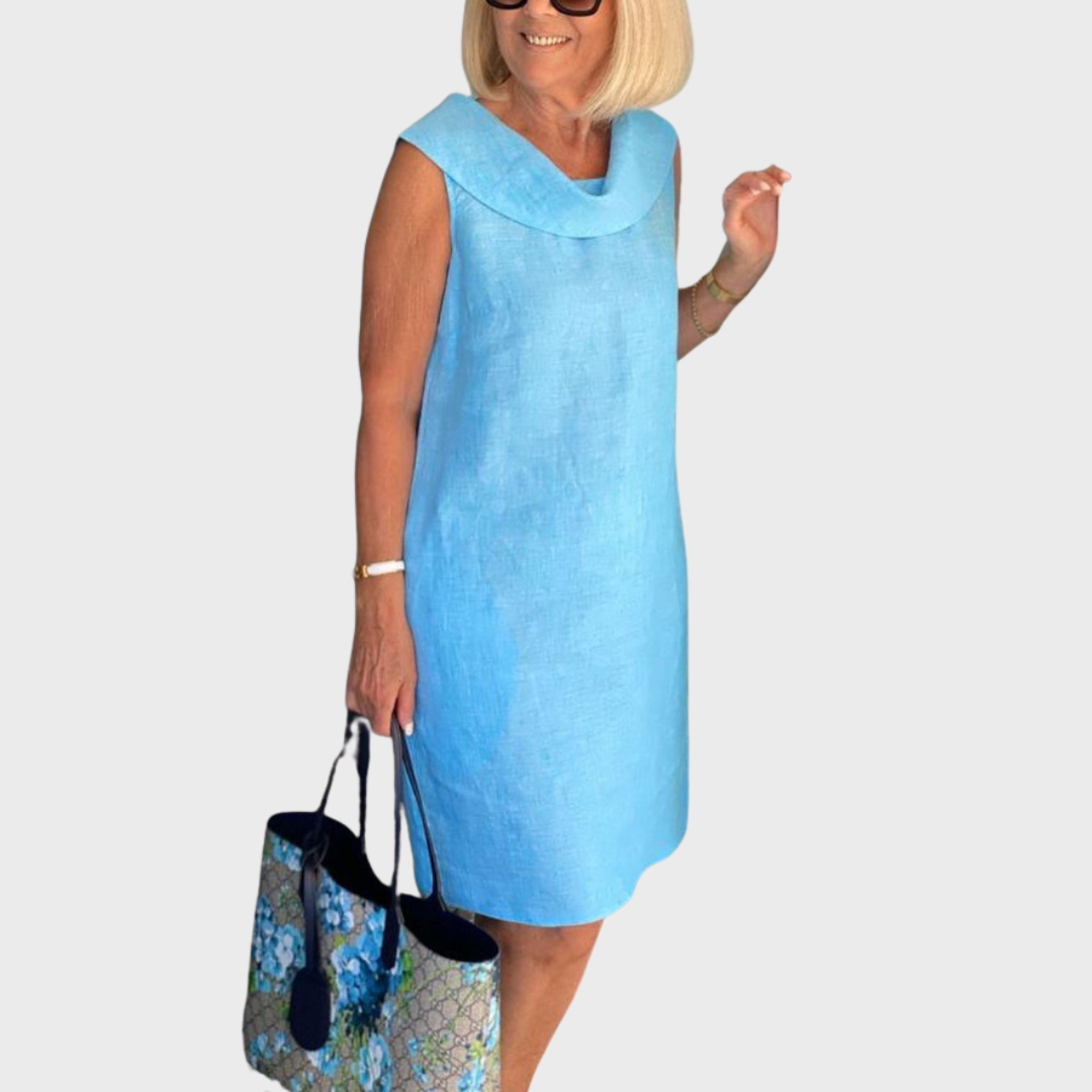 Caroline Ruffle Collar Dress