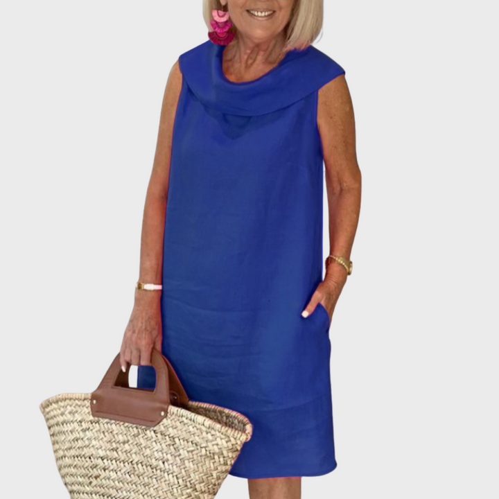 Caroline Ruffle Collar Dress