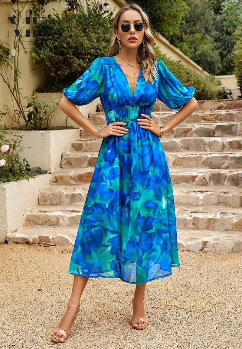 Women's Dress | Printed Floral Midi