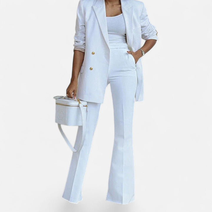 Abigail | Women Spring Double Breasted Pantsuit Set