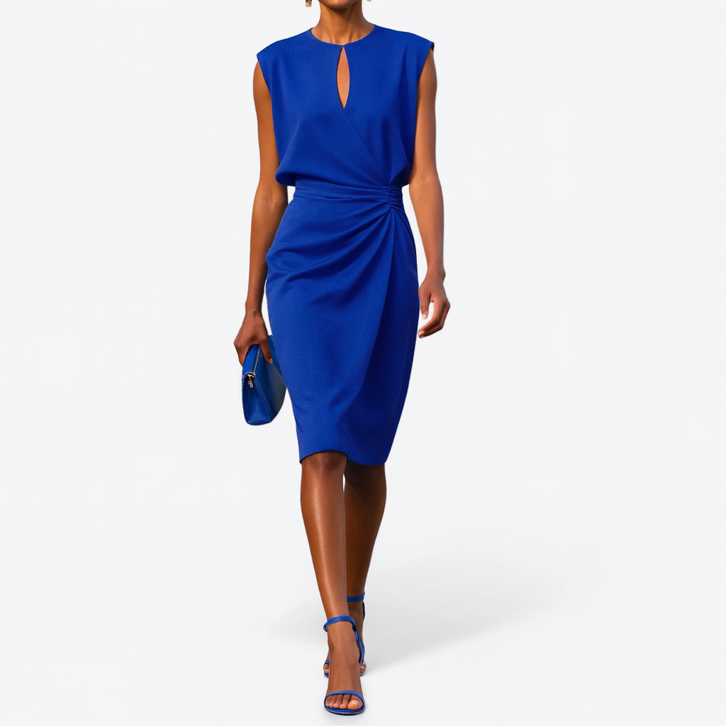 Women’s Dress | Sleeveless Keyhole Midi