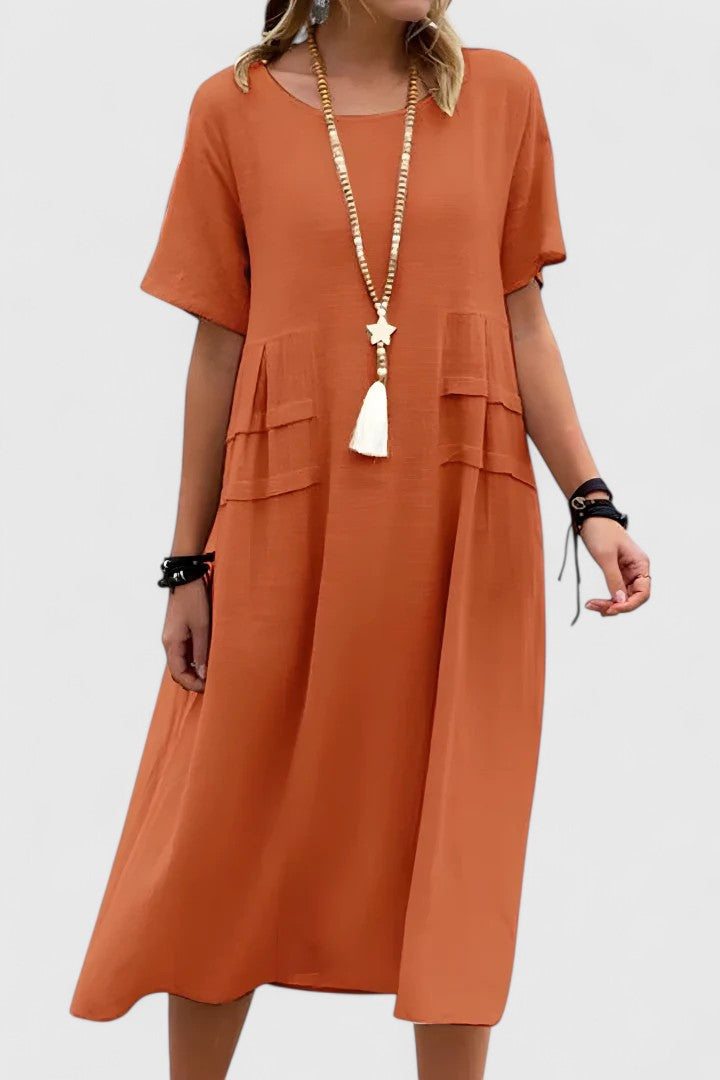 Women's Dress |  Wide Hemline Midi Length