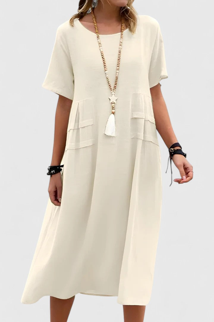 Women's Dress |  Wide Hemline Midi Length